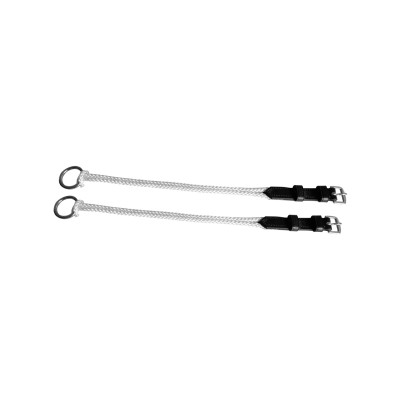 Montants de Mors releveur en Nylon avec Anneau Umbria Equitazione Noir / blanc