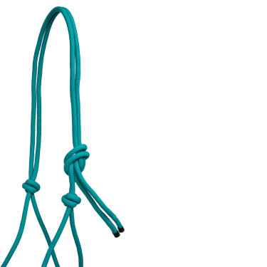 Licol Corde Nouée avec Décorations Navajo et Longe Pool's Turquoise Licol Corde Nouée avec Décorations Navajo et Longe Pool's Turquoise