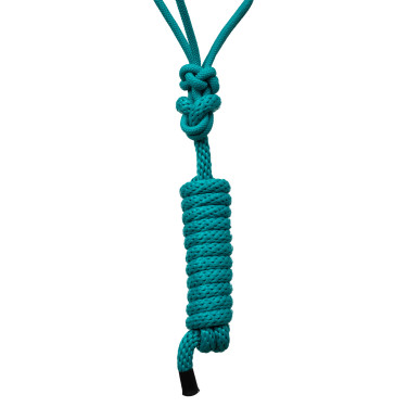 Licol Corde Nouée avec Décorations Navajo et Longe Pool's Turquoise Licol Corde Nouée avec Décorations Navajo et Longe Pool's Turquoise