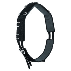 Lange Trainingssingel van Nylon en Neopreen Full Umbria Equitazione Zwart