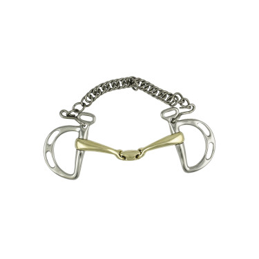 Mors Inox met Olijfvormige Pro Bits met ketting Umbria Equitazione Mors Inox met Olijfvormige Pro Bits met ketting Umbria Equitazione