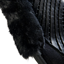 Amortisseur MF-S JCCS-S CW-CS Suède et Peau de Mouton Écologique Acavallo Noir / noir