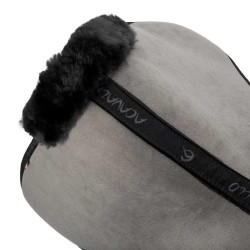 Amortisseur MF-S JCCS-S CW-CS Suède avec Peau de Mouton Intégrale Acavallo Gris / noir