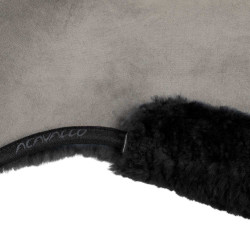 Amortisseur MF-S JCCS-S CW-CS Suède avec Peau de Mouton Intégrale Acavallo Gris / noir