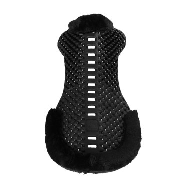 Piuma-FS Respira-FS schokdemper met Voorwaartse Verhoging en Ecologische Schapenvacht Acavallo Zwart schaap Piuma-FS Respira-FS schokdemper met Voorwaartse Verhoging en Ecologische Schapenvacht Acavallo Zwart schaap