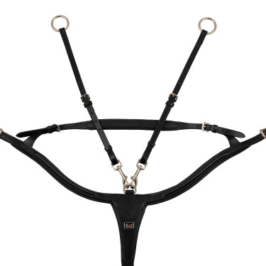 Anatomisch Gevoerde Jachtborsttuig met Supreme Brug Zwart