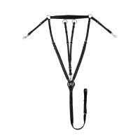 Collier de chasse Rembourré Classique avec Martingale Amovible Supreme Noir Collier de chasse Rembourré Classique avec Martingale Amovible Supreme Noir