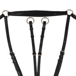 Collier de chasse Rembourré Classique avec Martingale Amovible Supreme Noir