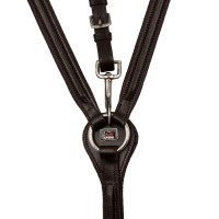 Klassieke Gevoerde Borsttuig met Verwijderbare Martingaal Supreme Bruin Klassieke Gevoerde Borsttuig met Verwijderbare Martingaal Supreme Bruin