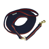 Longe de Travail en Coton Rembourré 8 m Umbria Equitazione Marine / bordeaux Bleu