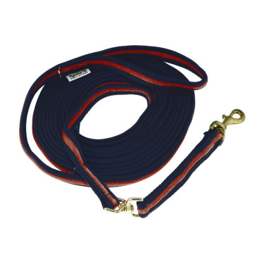 Longe de Travail en Coton Rembourré 8 m Umbria Equitazione Marine / bordeaux Bleu