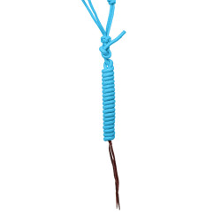 Licol éthologique Perlé avec Longe Pool's Turquoise Bleu