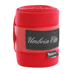 Bandes de Repos en Polaire par 4 Umbria Equitazione Rouge