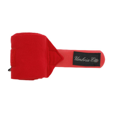 Fleece Rustbandages per 4 Umbria Equitazione Rood