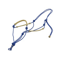 Ethologisch halster Geknoopt met Rawhide Pool's Marine Marineblauw Ethologisch halster Geknoopt met Rawhide Pool's Marine Marineblauw