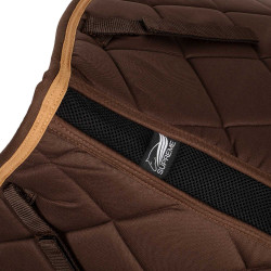 Tapis de Selle Dressage Poney Matelassé Supreme Marron / beige Tapis de Selle Dressage Poney Matelassé Supreme Marron / beige