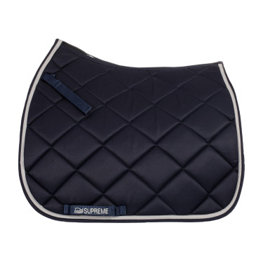 Dressuur Zadeldek Gewatteerd Supreme Marine / lichtgrijs Blauw