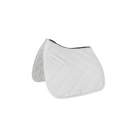 Tapis de Selle Dressage Poney Matelassé Supreme Blanc / blanc