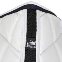 Tapis de Selle Jumping Poney Matelassé Supreme Blanc / marine
