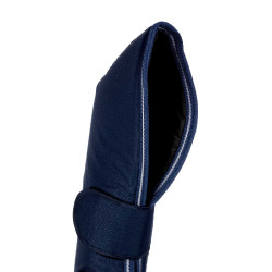 Guêtres de Transport Rip-Stop avec Renforts en Cuir Umbria Equitazione Marine Bleu marine