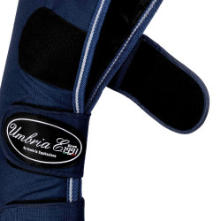 Guêtres de Transport Rip-Stop avec Renforts en Cuir Umbria Equitazione Marine Bleu marine