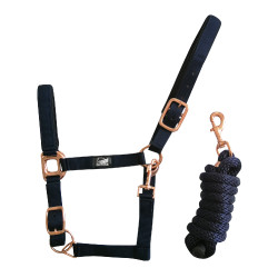 Nylon Halster Rose Gold Line met Supreme Lijn Nylon Halster Rose Gold Line met Supreme Lijn