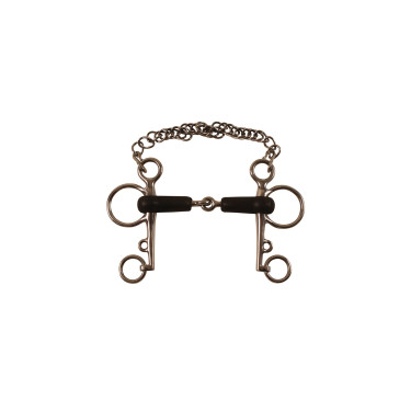 Mors Pelham Bedekt met Rubber Umbria Equitazione