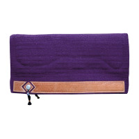 Tapis de Selle Western Show Alpaca avec Gravure Panier Pool's Violet