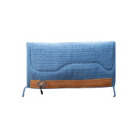 Tapis de Selle Western Show Alpaca avec Gravure Barbwire Pool's Bleu baby Tapis de Selle Western Show Alpaca avec Gravure Barbwire Pool's Bleu baby