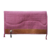 Tapis de Selle Western Show Alpaca avec Gravure Barbwire Pool's Rose