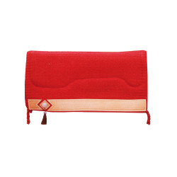 Western Show Alpaca Zadeldek met Barbwire Gravure Pool's Rood