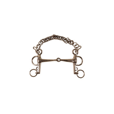 Mors Pelham Plein en Inox avec Branches Courtes Umbria Equitazione Mors Pelham Plein en Inox avec Branches Courtes Umbria Equitazione