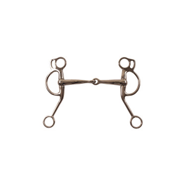 Mors Western Inox met Gebogen Takken en D-ringen Pool's