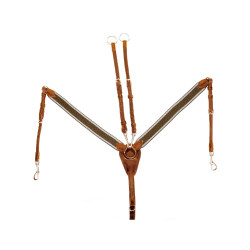 Collier de chasse de Chasse Double en Cuir UKE Supreme Cognac Marron Collier de chasse de Chasse Double en Cuir UKE Supreme Cognac Marron