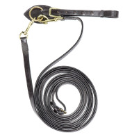 Rênes en Cuir avec Attache de Sangle Supreme Noir Rênes en Cuir avec Attache de Sangle Supreme Noir