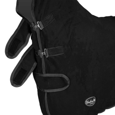 Antipilling Fleece Deken met Kraag Yukon+ Umbria Equitazione Zwart