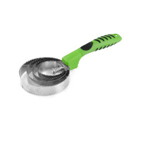 Etrille Ronde Inox Umbria Equitazione Citron Jaune Etrille Ronde Inox Umbria Equitazione Citron Jaune