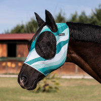 Masque Anti-Mouches en Lycra avec Couvre-Oreilles Pro-Tech Abstrait Multi-couleurs Masque Anti-Mouches en Lycra avec Couvre-Oreilles Pro-Tech Abstrait Multi-couleurs