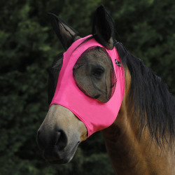 Masque Anti-Mouches en Lycra avec Couvre-Oreilles Tech Pro-Tech Rose chaud