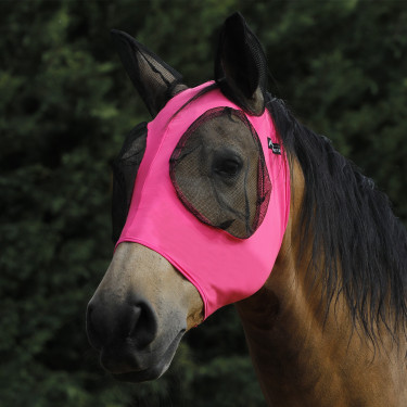Masque Anti-Mouches en Lycra avec Couvre-Oreilles Tech Pro-Tech Rose chaud
