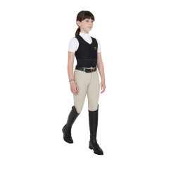 Gilet de Protection Niveau 2 pour Enfants Equestro Lilas Bleu