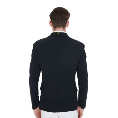 Veste de concours Homme en Tissu Stretch avec Poches Zippées Equestro Noir Veste de concours Homme en Tissu Stretch avec Poches Zippées Equestro Noir