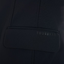 Veste de concours Homme en Tissu Stretch avec Poches Zippées Equestro Noir Veste de concours Homme en Tissu Stretch avec Poches Zippées Equestro Noir