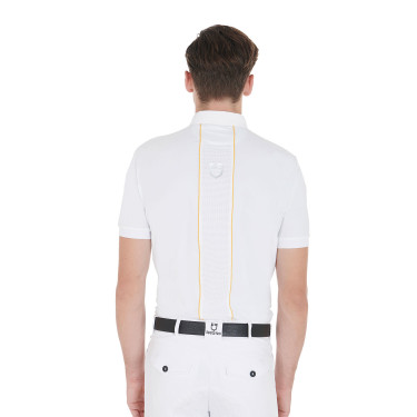 Polo de concours Homme Manches Courtes avec Zip Equestro Polo de concours Homme Manches Courtes avec Zip Equestro