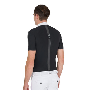 Polo de concours Homme Manches Courtes avec Boutons Equestro Polo de concours Homme Manches Courtes avec Boutons Equestro