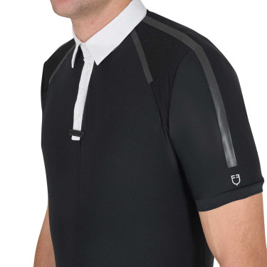 Polo de concours Homme Manches Courtes avec Boutons Equestro Polo de concours Homme Manches Courtes avec Boutons Equestro