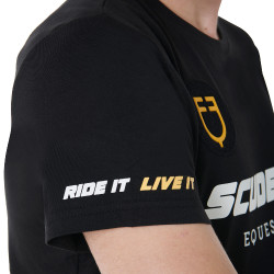 T-shirt en Coton Homme Scuderia Equestro Equestro Noir T-shirt en Coton Homme Scuderia Equestro Equestro Noir
