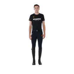 T-shirt en Coton Homme Scuderia Equestro Equestro Noir T-shirt en Coton Homme Scuderia Equestro Equestro Noir