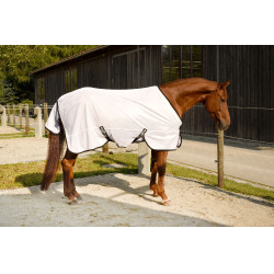 Couverture anti-mouche RugBe SuperFly blanche Covalliero Blanc Couverture anti-mouche RugBe SuperFly blanche Covalliero Blanc