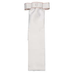 Dressuurstropdas met Strass-logo Equestro Wit / roze cameo
